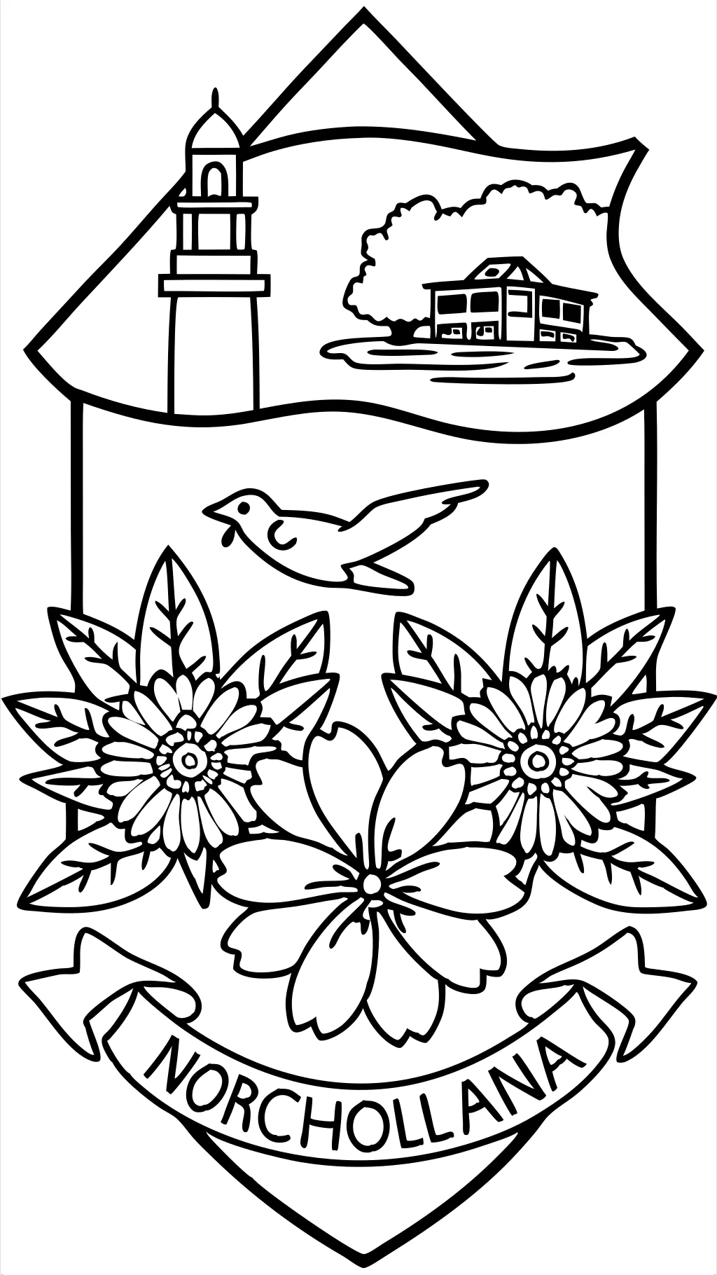 coloring pages north carolina